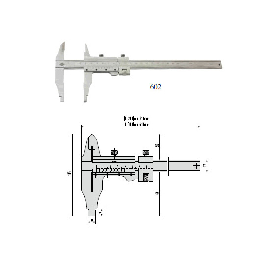 哈量游标卡尺602系列3