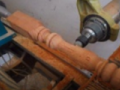贵州金沙客户使用虎森数控木工机床设备加工楼梯柱子 (139播放)